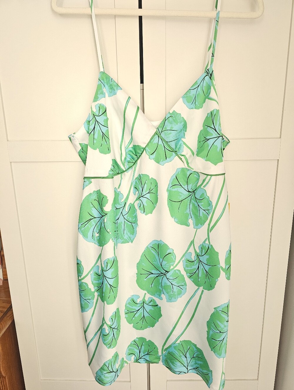 Diane von Furstenberg x Target Geranium Leaf Satin Slip Dress XL NWT